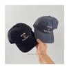 Boné de Baseball Infantil Bordado com Letra e Logo de Basquete Casual Versátil Unissex Vintage Bico de Pato Venda por Atacado de Dongdaemun