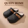 Nuevas Pantuflas de Algodón Impermeables 2026 para Mujer, Invierno Interior Hogar Antiolor Cálidas Antideslizantes de Felpa de Algodón, Se Pueden Usar al Aire Libre