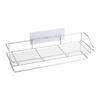 Estante de acero inoxidable de fábrica de origen, toallero para baño, estante de almacenamiento para colgar en la pared de la cocina, sin perforaciones