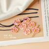 Brincos DIY Feitos à Mão Coloridos Transparentes de Verão com Recorte de Flor Fofo de Acrílico com Glitter Acessórios de Material para Brincos