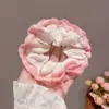Scrunchies de Renda Infantis para Meninas Fofos Laços para Coque Acessórios de Cabelo Sem Danos para Menininhas