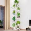 Floreira Prateleira 8 andares 9 lavatórios Interior Doméstico Varanda Arrumação Decorativa Rack Ferro de Engomar Sala de Estar Simples Floreira Cabide Rosa Verde