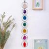 Decoración de pared de 7 piedras preciosas de cristal crudo transfronterizo de Amazon: adornos de pared de piedra original de 7 colores