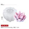 Molde de silicona tridimensional para suculentas Sanxin, para velas, DIY, vela de aromaterapia, piedra aromática de yeso, pudín, pastel, herramienta de molienda