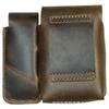 Padrão Personalizado Couro Genuíno Bolsa Masculina para Isqueiro de Cigarro e Cosméticos para Trabalho em Canteiro de Obras, Portátil, Retrô, Multifuncional, Bolsa de Cintura