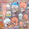 Adesivos Fofos Desenho Animado One Two BuBu de Alto Valor Adesivos à Prova d'Água Criativos para Diário DIY Decoração DIY Capa de Celular Cartão Traseiro