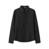 Camisa Listrada Masculina Tendência com Botões Escondidos, Design de Nicho, Business Casual, Camisa Formal Elegante Slim-Fit