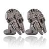 AliExpress Hot Star Wars Spaceship Abotoaduras Camisa Masculina Forma de Nave Espacial Abotoaduras Acessórios de Filmes Atacado