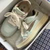 Zapatillas de Entrenamiento de Nicho Estilo Alemán para Mujer Primavera/Verano 2026 Nuevos Zapatos Blancos Casuales de Suela Gruesa Versátiles Zapatos de Estilo Universitario para Mujer