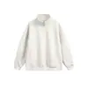 Sudadera con capucha y media cremallera estilo Old Money con solapa, estilo otoño, nicho, holgada, prenda exterior, top versátil para hombre, moderno