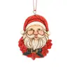 Decoraciones Navideñas Transfronterizas, Colgantes de Árbol de Navidad de Resina Ecológica, Manualidades, Decoraciones de Papá Noel, Materiales Ecológicos