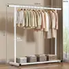 Perchero de Pie Sencillo para Uso Doméstico, Tendedero para Balcón Interior, Perchero para Ropa para Dormitorio y Residencia Estudiantil, Perchero Ahorrador de Espacio