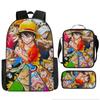Mochila de uma peça para alunos do ensino fundamental e médio Mochila Vela Rei Mochila Cartoon Mochila de três peças
