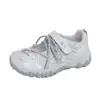 Zapatos Chunky Retro Estilo Deportivo para Mujer Verano 2026 Malla Hueca Transpirable Sandalias Casuales Cerradas de Suela Gruesa de Moda