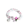 Goma para el pelo de conejo con tulipanes, linda, femenina, para estudiante, scrunchie de primavera, nueva cuerda para el pelo, accesorio elástico para el pelo