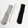 Calcetines de Algodón para Hombres y Mujeres, de Longitud Media, de Longitud Larga, Negros y Blancos, Grises, de Color Puro, Absorbentes de Sudor, Transpirables, Calcetines Deportivos, Calcetines Suaves y Cómodos de Rizo para Todas las Estaciones