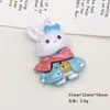 Acessórios de Resina DIY Desenho Animado Joias Outono e Inverno Animal Cola Creme Grampo de Cabelo Capa de Celular Fivela de Sapato Chaveiro Pingente com