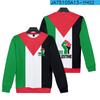 Sudadera con capucha y cremallera de manga corta 'Free Palestine Go Palestine'