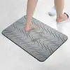 Tapetes de piso de terra de diatomáceas rígidos feitos sob medida para banheiros, tapetes absorventes, tapetes antiderrapantes para uso doméstico, tapetes de piso de terra de diatomáceas naturais