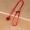 Collar Colgante Corazón a Corazón Arena Dorada Púrpura Cinabrio Colgante Cinabrio para Hombres y Mujeres Cadena Joyería Protectora