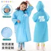 Macacão de Chuva Infantil EVA Anti-Tempestade Capuz Transparente Poncho de Chuva Longo para Estudante Impressão Personalizada de Logo