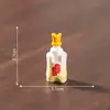 Serie de botellas de vino, botellas de aceite y latas de té de simulación de paisaje en miniatura - Accesorios de decoración DIY para casa de muñecas, pequeños adornos para coche o escritorio