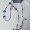 Funda para Auriculares con Botón de Cordón de Cuero Marrón Lanyard para Teléfono Correa Larga Cruzada Tejida Se Puede Llevar en el Hombro o Cruzada Accesorios Pequeños de Yiwu Accesorio Colgante