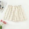 Fornecimento Direto da Fábrica Shorts de Algodão e Seda Feminino Verão Finos Florais Japoneses Caimento Elástico na Cintura Pijama Algodão Artificial Calça Única