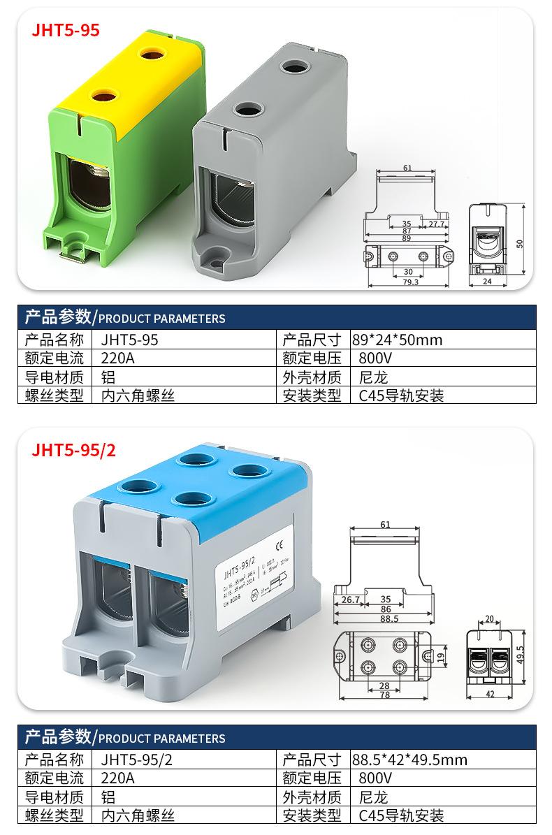 一进一出导轨接线盒
