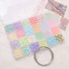 Caixa de 24 compartimentos com miçangas de sementes de vidro, miçangas tubulares, materiais para beadwork, miçangas soltas para pulseiras, colares e acessórios de joias DIY feitos à mão conjunto