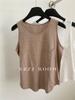 Estilo Verano 2024/Chaleco sin Mangas de Algodón Slub con Bolsillo Grande para Mujer, Estilo Japonés, Casual, Holgado, Camiseta Base Interior, Top Moderno