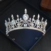 Dropshipping Artículos Pequeños al Por Mayor: Diadema Corona de Cristal con Pedrería Plata Oro Claro Accesorio para el Cabello para la Boda de la Novia