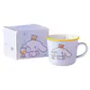 Taza Medidora de Leche Serie Familia Sanrio 340ml Taza para Desayuno de Leche y Café Linda y Exquisita