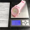 Caramelo de Pescado Colorido Silicona Reloj Moda Coreana Grande para Mujer Reloj Deportivo de Moda