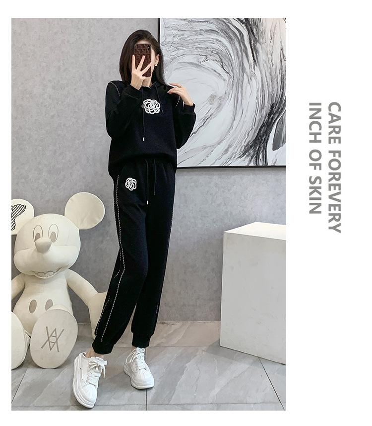 跨境淘货源2023秋季新款街头潮流减龄小个子爆款欧货网红款运动套装休闲运动气质休闲时尚流行新款秋装秋装女装时尚套装套装女装秋季套装女套装女女士运动服女装两件套套装卫衣套装休闲套装秋季套装女装时尚套装盐系休闲套装女装2023