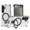 Funda protectora con soporte resistente a caídas para Samsung S24, funda con anillo de rejilla para Samsung S24ULTRA