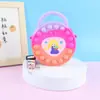 Bolsa de Silicona al por Mayor Bolso Cruzado para Niñas Almacenamiento Billetera para Monedas Alivio del Estrés Infantil Bolsa Tote de Hombro con Burbujas Bolsa de Almacenamiento Regalo
