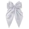 Horquilla de Moda Transfronteriza Punto Diamante Lazo Pelo Celebridad de Internet Retro Color Sólido Coreano Ins Todo Fósforo Pin de Pato Cinta G001