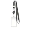 Venta caliente de Amazon portatarjetas de identificación impermeable de PVC cordón para identificación hebilla de extracción fácil hebilla de insignia retráctil de extracción fácil