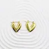 Pendiente de Moda Europeo de Gama Alta Acero Inoxidable Oro 18K Temperamento Aro Redondo Pendiente Versátil para Mujer Joyería