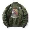 2292 Nuevo Chaqueta Bomber Transfronteriza para Hombre Bordada Traje de Béisbol Talla Extra Chaqueta de Trabajo Moderna