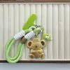 Oro Puro 999 Koala Seguro y Feliz Colgante para Teléfono Móvil Llavero Dibujos Animados Lindo Colgante para Bolso de Teléfono Móvil