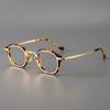 43 marco de gafas de ojo de halcón de lujo retro de diseño miopía se puede equipar con luz plana marco de gafas de luz anti-azul al por mayor hombres