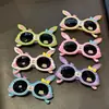 Orejas de Conejo Dulces Gafas de Sol Polarizadas para Niños Lindas para Salidas de Primavera Adorables Gafas de Sol de Princesa para Niños Conejito Pequeño Montura Suave Silicona