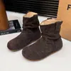 Novas Botas Cowboy Western Retrô Outono 2025 para Mulheres, Botas Versáteis Estilo Wasteland, Botas Curtas Populares Este Ano