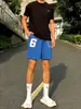 Pantalones Cortos de Calle Americanos para Hombre de Verano Baloncesto Deportes Fitness Running Pantalones de Moda Canalla Frescos Pantalones de Playa Pantalones de Cinco Puntos