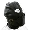 Atacado de Fábrica Sexy Headgear de Restrição para Adultos Couro Mais Solto Máscara Sexy Plug para Olhos e Boca Máscara Sexy de Couro