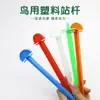 Novo Poleiro de Plástico para Pássaros Perch Stick Afiador de Garras Acessórios para Gaiola Ferramenta de Poleiro para Pássaros Poleiro para Papagaio