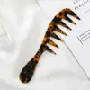 Peine de placa de ácido acético caliente transfronterizo de Europa y Estados Unidos, exquisito peine para el cabello antiestático, peine para el cabello de color con patrón de mármol de moda para mujeres