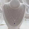 Colar Gota d'Água Zircônia Prata de Lei S925 Feminino Design de Nicho Coreia do Sul Corrente Simples para Clavícula Versátil Personalizado Colar para Empilhar